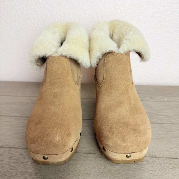 UGG Women's Thebes Suede Shearling Boots - Picture 3 of 11